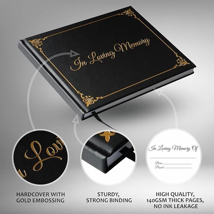 Leather Bound Guest Book factory